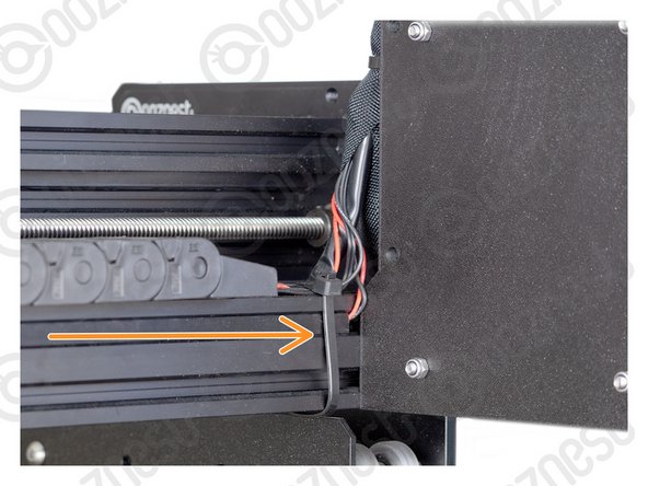 On the side of the Controller-Case use a large cable tie to secure the bundle of wires inside of the Cable-Sleeve to the Controller-Case.