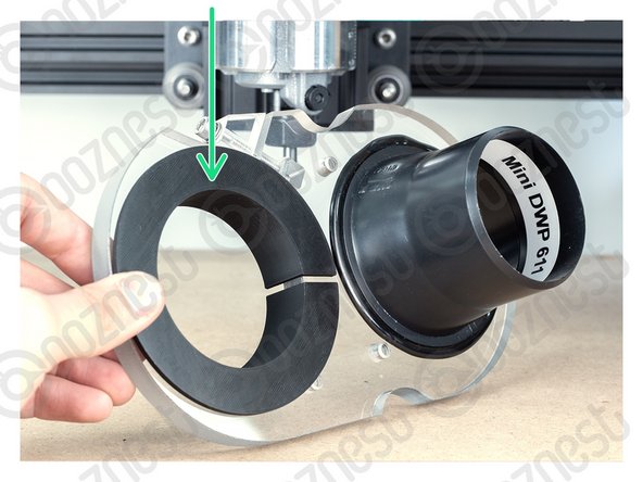 When using the Dust Shoe, please make sure there is adequate strain relief on your extractor hose. If there is no strain relief, it will break the extractor port on the Dust Shoe.