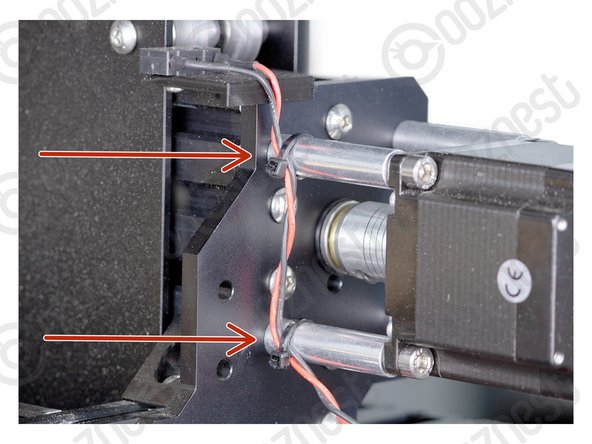 Use 2 x Cable-Tie-Small on the Aluminium-Spacer-40mms to keep it in place as shown in Image 2.