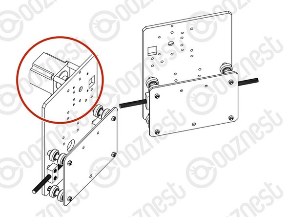 Repeat the  this section for the Y-Plate-left. As seen above it should be a mirror image of the Y-Plate-Right-Assembly.