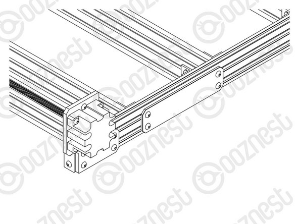 Using 12 x M5-Button-Head-Bolt-16mm attach 3 x Lead-Screw-Caps over the bare ends of the X &amp; Y-Axis Lead-Screws.