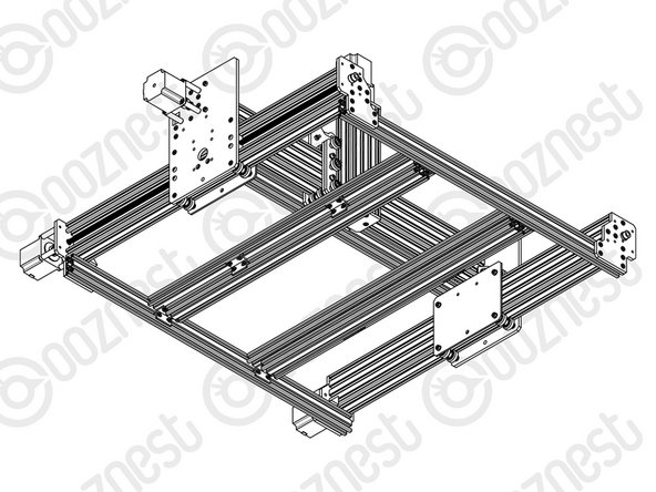 Bring the Spoiler-Board-Support-Assemblies down onto the two Supported sets of Universal-Bracket-Double as outlined in Step 2.