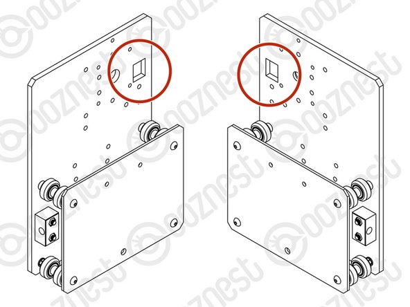 Repeat Steps 1-3 for another Y-Plate Assembly. It should be a mirror image of the previous assembly.