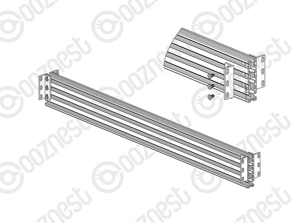 Insert 3 x Tee-Nuts into the top 3 slots of the V-Slot-2080-710mm.