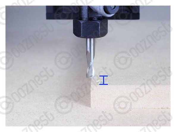 Press 'Set Work XYZ' to set the work zero position.