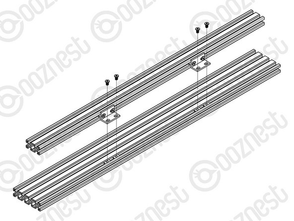 This step only needs to be carried out twice for all X-Axis sizes.