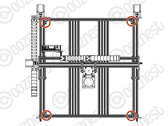 Insert 1 x Drop in Tee-Nuts into the bottom slot of the V-Slot-2040.