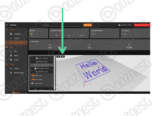 Go to Control &gt; G-Code Viewer and view it fullscreen.