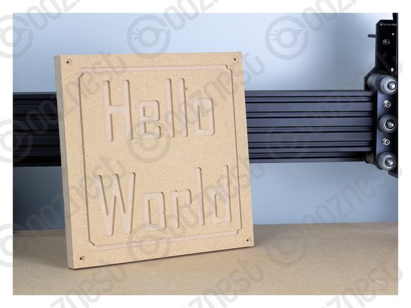 Congratulations you have finished your First Project on the Original WorkBee Z1+ CNC Machine.