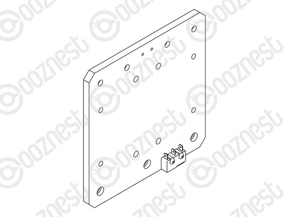 Attach the Limit-Switch-2 to the threaded holes on the back of the X-Plate-Front using 2 x M2.5-Button-Head-Bolt-10mm.