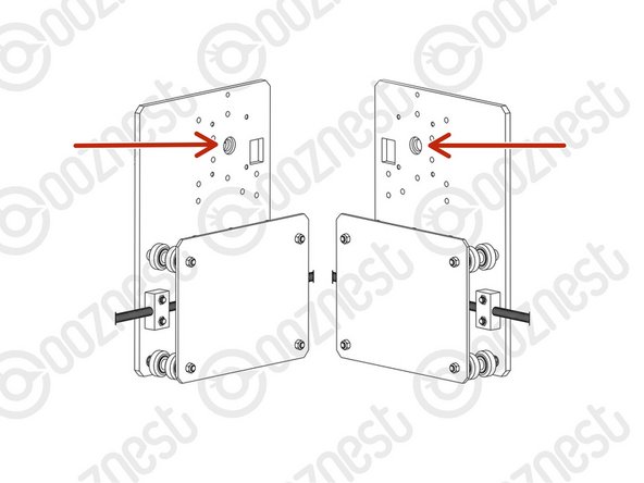 If the insets on your Y-Carriages are already on the inside, skip this Step.
