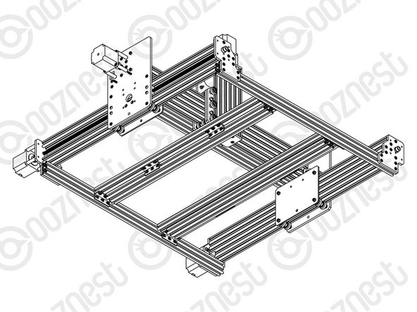 Bring the Spoiler-Board-Support-Assemblies down onto the two Supported sets of Universal-Bracket-Triples as outlined in Step 2.