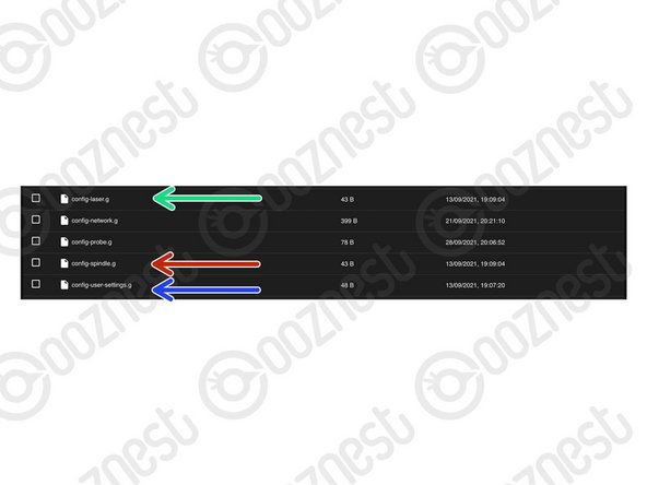 Under File Management &gt; System. Spindle Settings go in 'config-spindle.g'