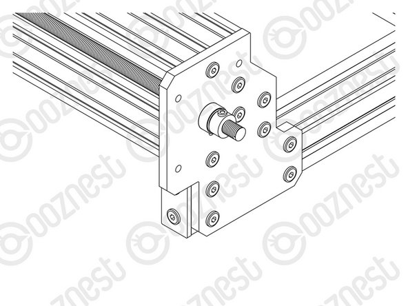 Repeat this for the other 3 x End-Caps on the other bare ends of the V-Slot-2040.
