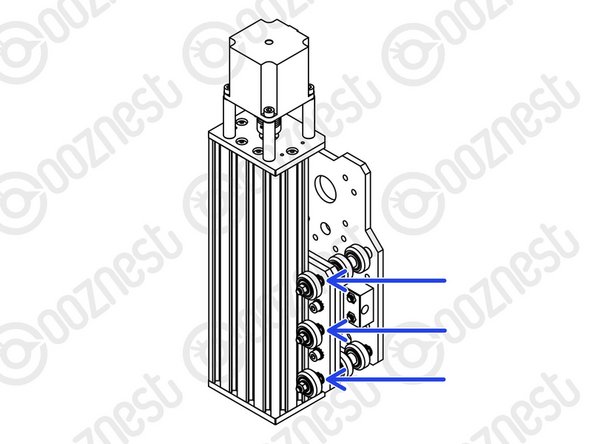 Eccentric-Spacer-6mms should be adjusted until there is a small amount of friction between the Solid-Wheel &amp; Extrusion.