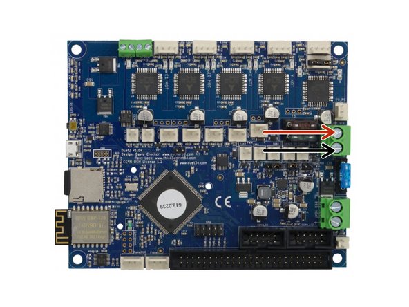 The connectors for the Duet controller are keyed, so there is only one way which they can plug in.