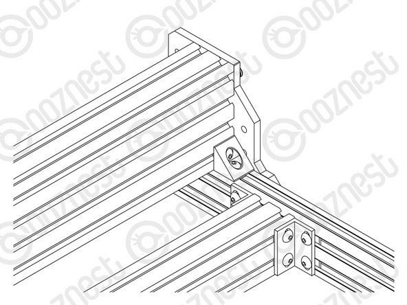The flat face of the M5-Tee-Nut should be facing upwards.