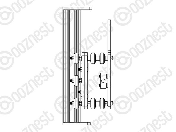 Attach both of the Z-End-Mounts using 8 x M5-Low-Profile-15mm bolts.