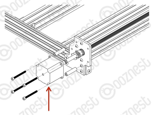 On the Stepper-Motor side make sure the Flexible-Coupler grub screw is on the flat portion of the Stepper-Motor shaft.