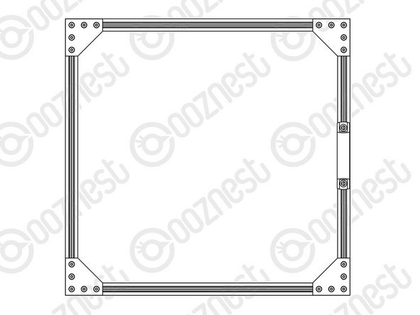 Repeat this step for the second door frame.