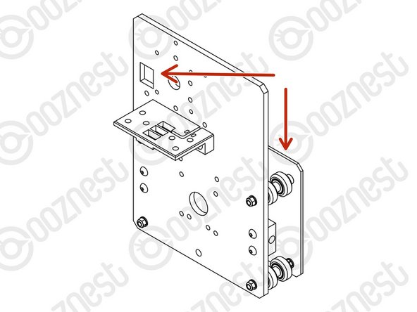 A Drag-Chain-Mount needs to be attached to the second Y-Plate-Outer.