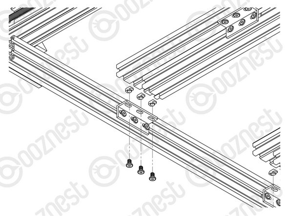 To complete the follow steps either prop the machine up on the end you are working on, or hang the side of the machine over the edge of a table.