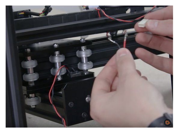 Do not over tighten as you can shatter the switch. Make sure the Limit-Switch is orientated as the Z-Axis-Limit-Switch-Assembly picture.