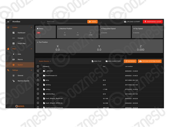 Go to File Management &gt; System.