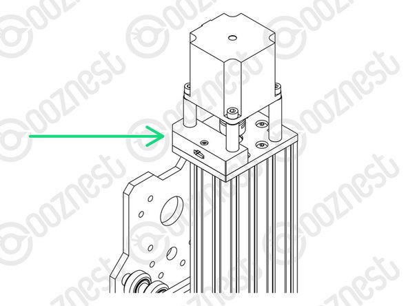 Orient the Stepper-Motor so that the wire is towards the back of the X-Carriage-Assembly.