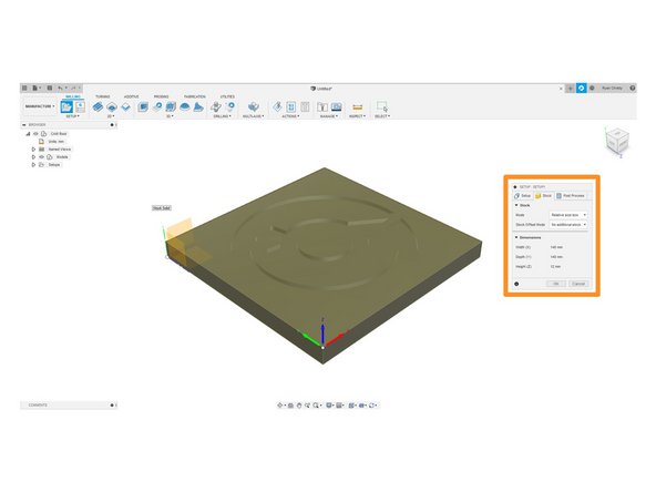 In the Manufacture workspace configure your Job Setup, Under Setup define the Operation type as Milling.