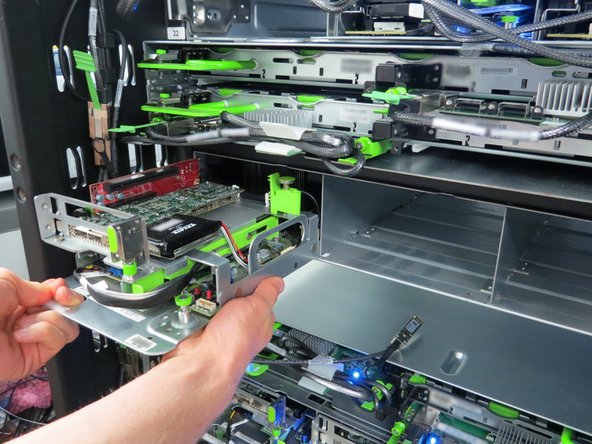 Install the previously removed servers back into their original positions.