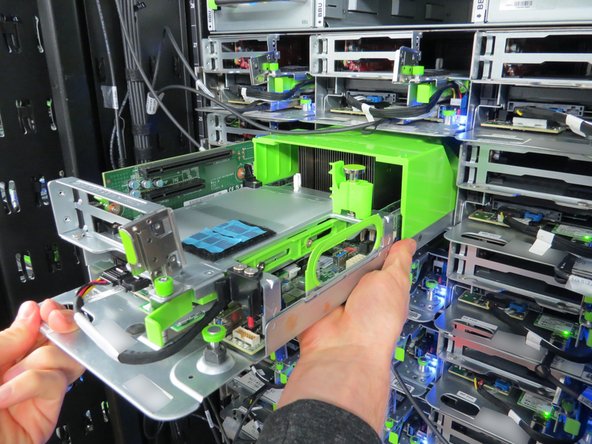 Slide the server back into the rack.