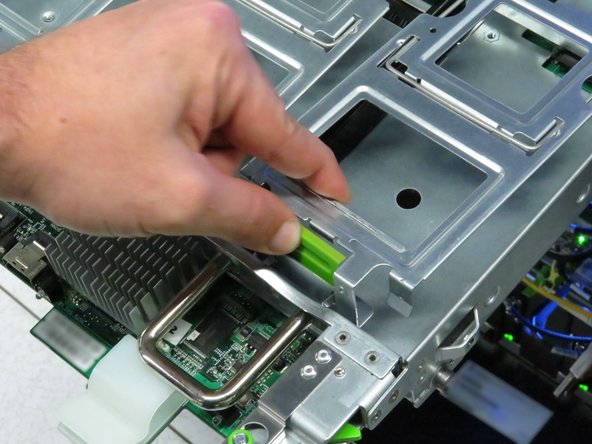 Close the hard disk drive cages.