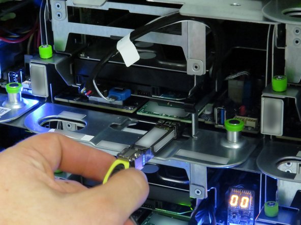 Connect the 10G network interface cable.