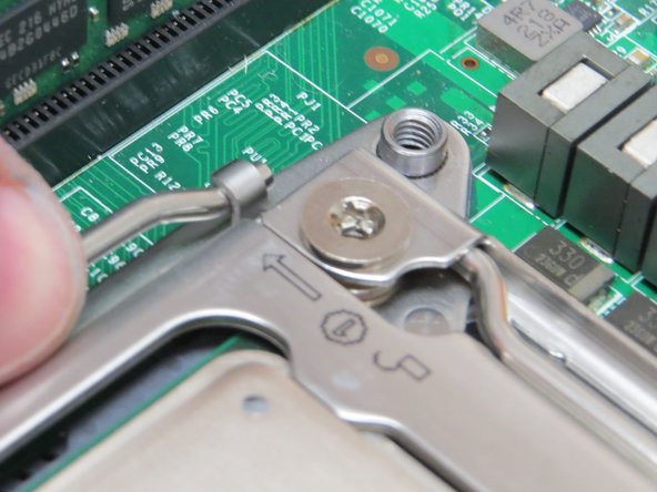 Begin with the 'unlocked' lever symbol, then proceed to the 'locked' symbol retention lever.