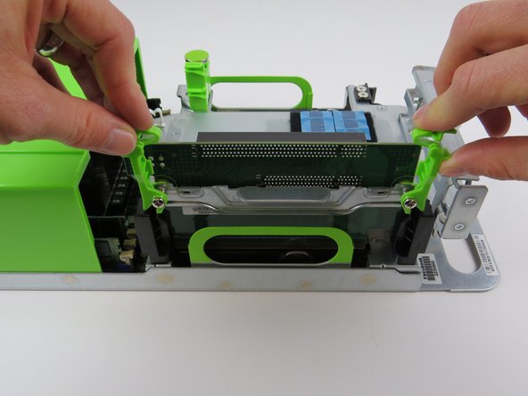 This will release the PCI card from it's socket.