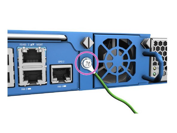 Caution: The ground connection should not be removed unless all power supply connections have been disconnected.