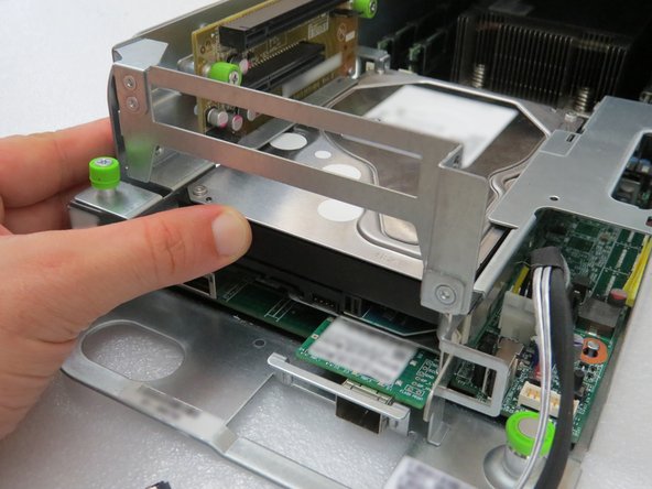 Retention tab will 'click' when the HDD has seated properly.