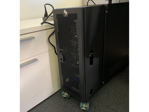 Connect the power cable to a standard outlet.   Be sure that the the circuit is rated at least 15A.