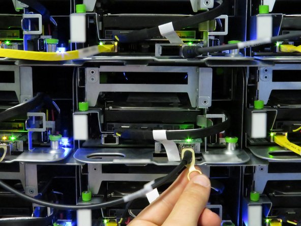 Disconnect the 10G SFP+ cable from the network interface controller.