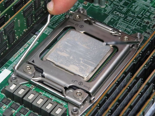 Repeat the process for the second CPU retention bracket lever.