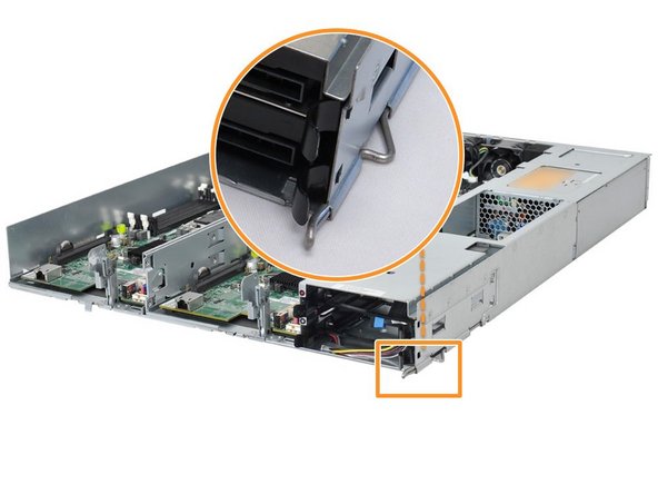 Disconnect all of the peripheral cables from the server sleds.