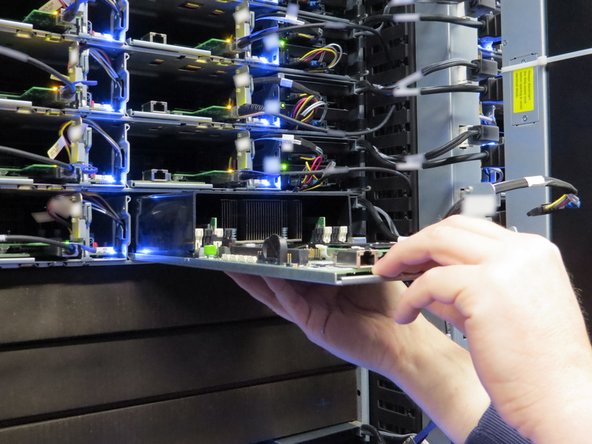 Pull the server sled from the chassis.