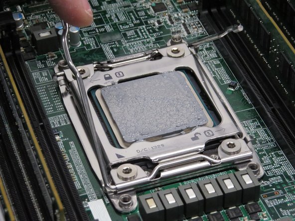 Release the left lever.