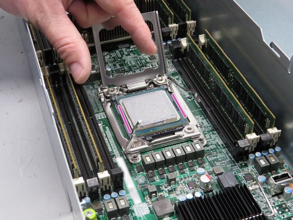 Engage the CPU, as shown.