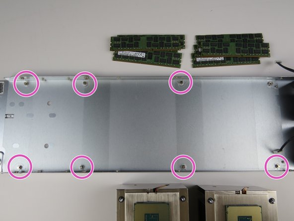 Align (7) motherboard keys with the chassis standoffs.