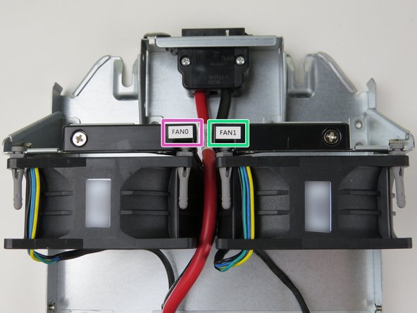Fans 0 and 1 are labeled as follows.