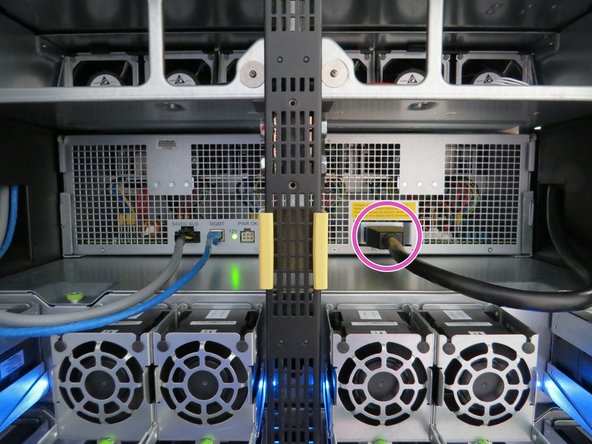 Note:  A fully powered down rack should NOT have any LED's still illuminated.