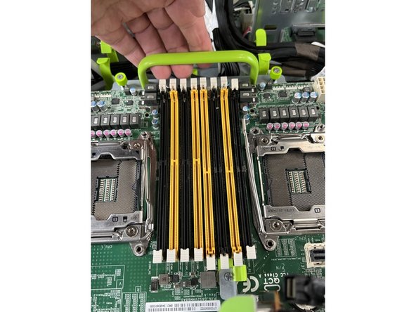 Ensure all of the disconnected cables are out of the way.