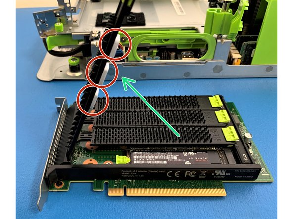 Make sure the thermal pads on the metal cover stay in place.